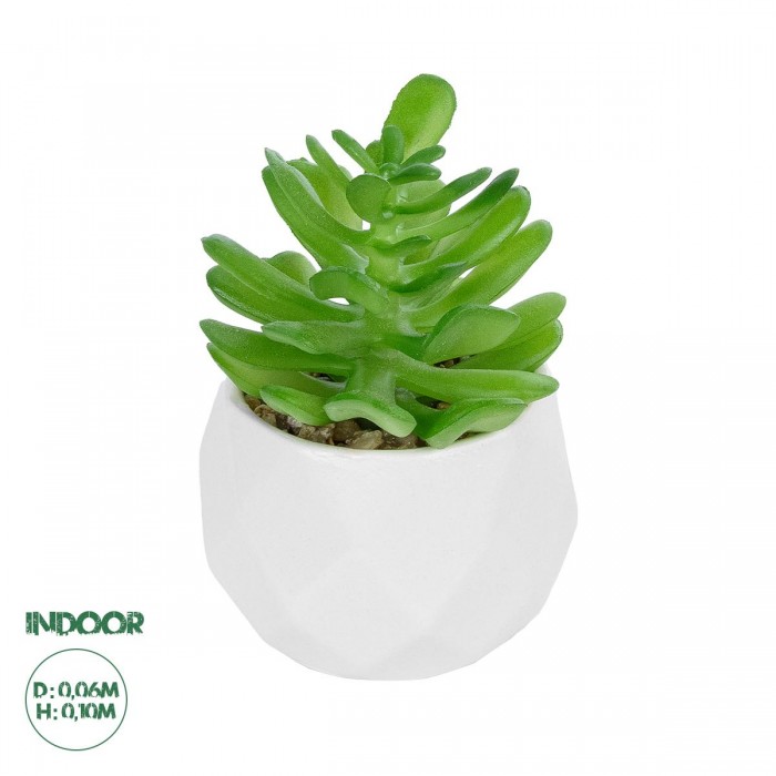 GloboStar® Artificial Garden SUCCULENT CRASSULA POTTED PLANT 20986 Διακοσμητικό Φυτό Κρασούλα Φ6 x Υ10cm GloboStar® Artificial Garden SUCCULENT CRASSULA POTTED PLANT 20986 Διακοσμητικό Φυτό Κρασούλα Φ6 x Υ10cm