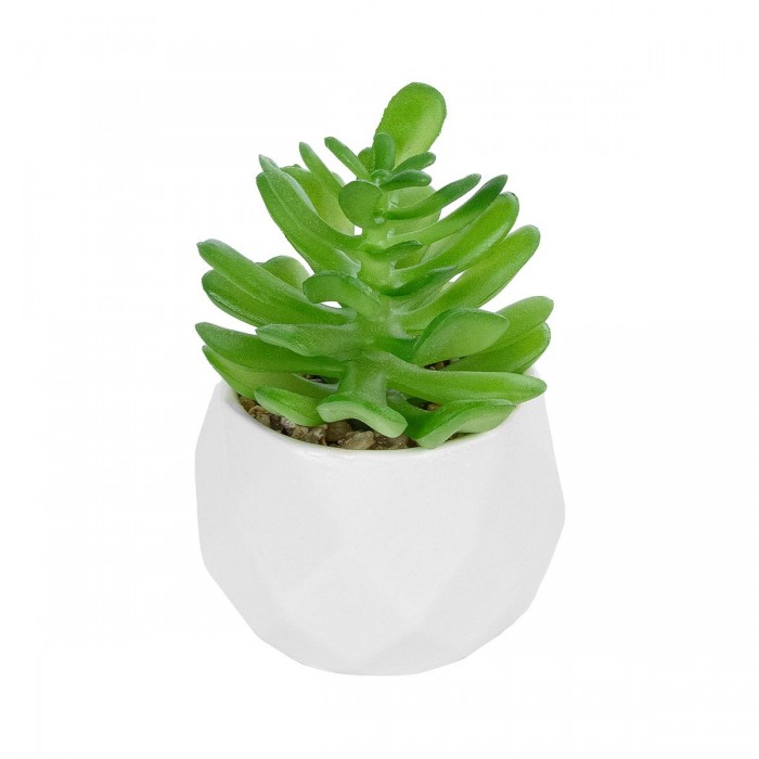 GloboStar® Artificial Garden SUCCULENT CRASSULA POTTED PLANT 20986 Διακοσμητικό Φυτό Κρασούλα Φ6 x Υ10cm