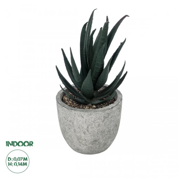 GloboStar® Artificial Garden SUCCULENT ALOE POTTED PLANT 21007 Διακοσμητικό Φυτό Αλόη Φ7 x Υ14cm GloboStar® Artificial Garden SUCCULENT ALOE POTTED PLANT 21007 Διακοσμητικό Φυτό Αλόη Φ7 x Υ14cm