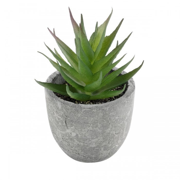 GloboStar® Artificial Garden SUCCULENT ALOE 21010 Διακοσμητικό Φυτό Παχύφυτο Αλόη Υ11cm