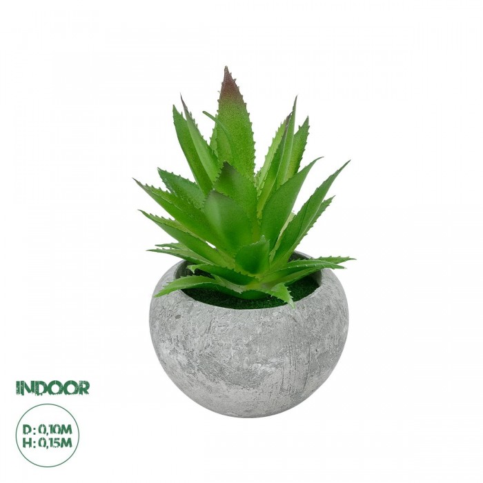 GloboStar® Artificial Garden SUCCULENT ALOE POTTED PLANT 21037 Διακοσμητικό Φυτό Αλόη Φ10 x Υ15cm GloboStar® Artificial Garden SUCCULENT ALOE POTTED PLANT 21037 Διακοσμητικό Φυτό Αλόη Φ10 x Υ15cm