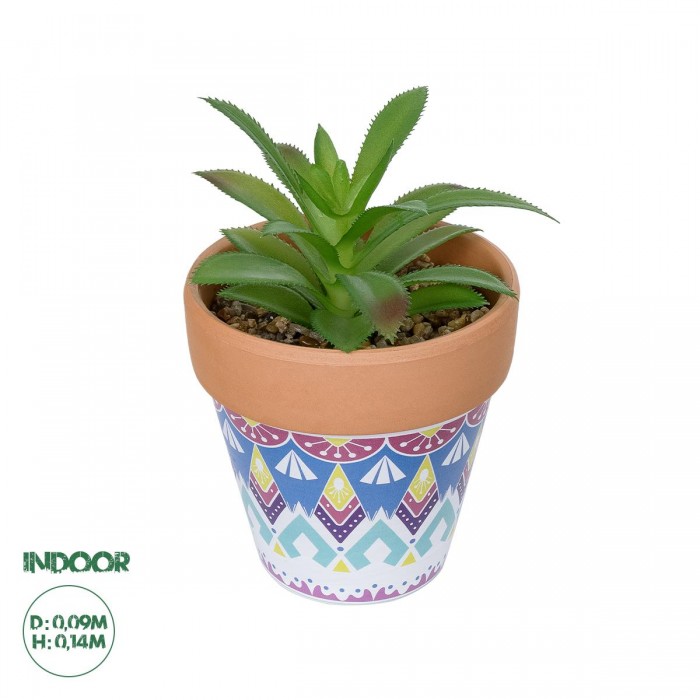 GloboStar® Artificial Garden SUCCULENT ALOE POTTED PLANT 21040 Διακοσμητικό Φυτό Αλόη Φ9 x Υ14cm GloboStar® Artificial Garden SUCCULENT ALOE POTTED PLANT 21040 Διακοσμητικό Φυτό Αλόη Φ9 x Υ14cm