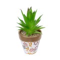 GloboStar® Artificial Garden SUCCULENT ALOE POTTED PLANT 21044 Διακοσμητικό Φυτό Αλόη Φ12 x Υ16cm