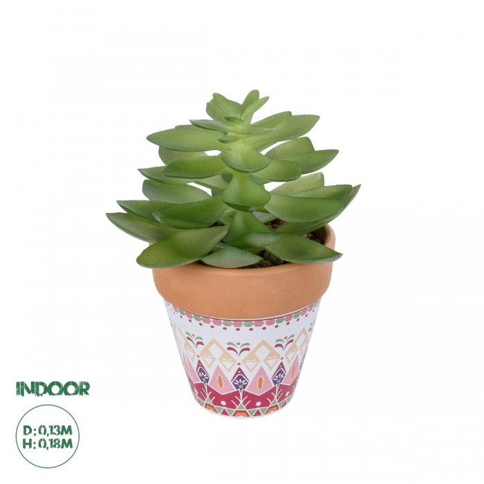 GloboStar® Artificial Garden SUCCULENT ECHEVERIA POTTED PLANT 21048 Διακοσμητικό Φυτό Εχεβέρια Φ13 x Υ18cm GloboStar® Artificial Garden SUCCULENT ECHEVERIA POTTED PLANT 21048 Διακοσμητικό Φυτό Εχεβέρια Φ13 x Υ18cm