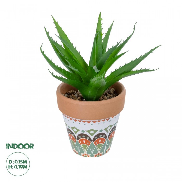 GloboStar® Artificial Garden SUCCULENT ALOE POTTED PLANT 21054 Διακοσμητικό Φυτό Αλόη Φ15 x Υ19cm GloboStar® Artificial Garden SUCCULENT ALOE POTTED PLANT 21054 Διακοσμητικό Φυτό Αλόη Φ15 x Υ19cm