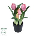 GloboStar® Artificial Garden PINK TULIP 21092 Διακοσμητικό Φυτό Ροζ Τουλίπα Υ23cm GloboStar® Artificial Garden PINK TULIP 21092 Διακοσμητικό Φυτό Ροζ Τουλίπα Υ23cm
