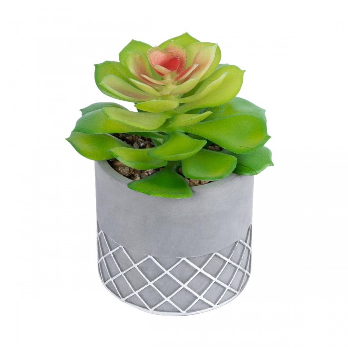 GloboStar® Artificial Garden SUCCULENT SEDEVERIA 21095 Διακοσμητικό Φυτό Παχύφυτο Σεντεβέρια Υ17cm