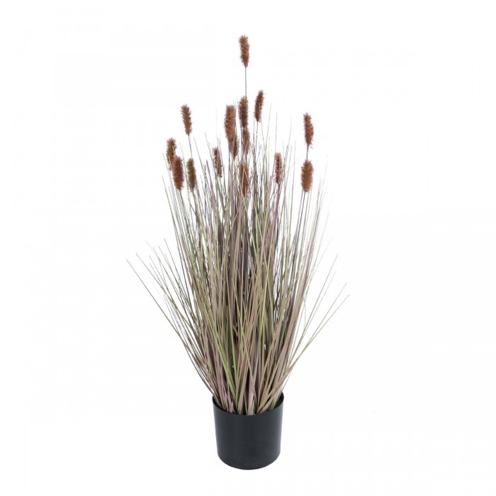GloboStar® Artificial Garden BROWN LAGURUS 21099 Διακοσμητικό Φυτό Καφέ Λαγοουρά Υ70cm