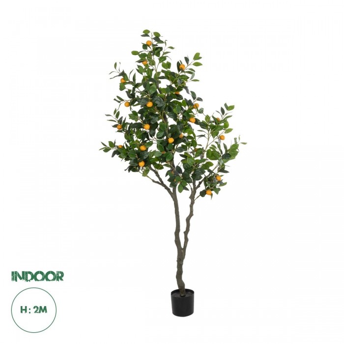 GloboStar® Artificial Garden ORANGE TREE 21110 Τεχνητό Διακοσμητικό Δέντρο Πορτοκαλιά Μ110 x Π80 x Υ200cm GloboStar® Artificial Garden ORANGE TREE 21110 Τεχνητό Διακοσμητικό Δέντρο Πορτοκαλιά Μ110 x Π80 x Υ200cm