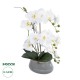 GloboStar® Artificial Garden WHITE ORCHID 21120 Διακοσμητικό Φυτό Λευκή Ορχιδέα Υ43cm GloboStar® Artificial Garden WHITE ORCHID 21120 Διακοσμητικό Φυτό Λευκή Ορχιδέα Υ43cm