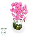 GloboStar® Artificial Garden PINK ORCHID 21127 Διακοσμητικό Φυτό Έντονο Ροζ Ορχιδέα Υ39cm GloboStar® Artificial Garden PINK ORCHID 21127 Διακοσμητικό Φυτό Έντονο Ροζ Ορχιδέα Υ39cm