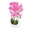 GloboStar® Artificial Garden PINK ORCHID 21127 Διακοσμητικό Φυτό Έντονο Ροζ Ορχιδέα Υ39cm GloboStar® Artificial Garden PINK ORCHID 21127 Διακοσμητικό Φυτό Έντονο Ροζ Ορχιδέα Υ39cm