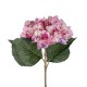 GloboStar® Artificial Garden PINK HYDRANGEA BRANCH 21140 Τεχνητό Διακοσμητικό Κλαδί έντονο ΡοζΟρτανσίας Y47cm