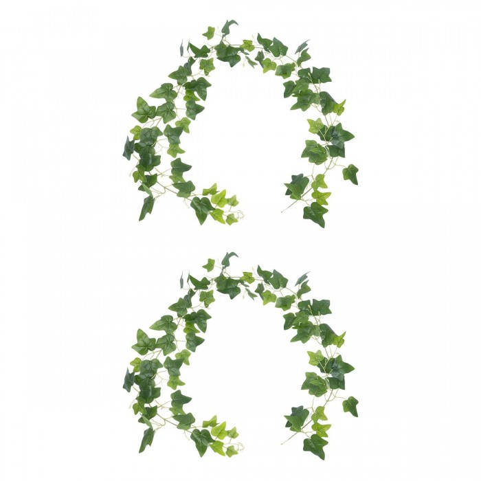 GloboStar® Artificial Garden ENGLISH IVY GARLAND 21146 Τεχνητή Διακοσμητική Αγγλική Γιρλάντα  200cm Σετ 2 τεμαχίων
