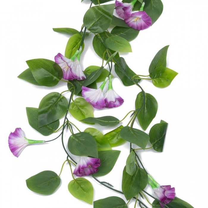 GloboStar® Artificial Garden MORNING GLORY GARLAND 21152 Τεχνητή Διακοσμητική Γιρλάντα Ορτανσίας 230cm Σετ 2 τεμαχίων