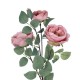 GloboStar® Artificial Garden HOT PINK CLIMBING ROSE BRANCH 21185 Τεχνητό Διακοσμητικό Κλαδί Τριαντάφυλλο Έντονο Ροζ Y70cm