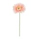 GloboStar® Artificial Garden PINK GERBERA  BRANCH 21105 Τεχνητό Διακοσμητικό Κλαδί Ζέρμπερας Ροζ Y44cm