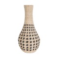 GloboStar® Artificial Garden MARSELLE 21232 Διακοσμητικό Πλεκτό Καλάθι - Κασπώ Γλάστρα - Flower Pot Μπεζ με Μαύρο Φ32cm x Υ65cm GloboStar® Artificial Garden MARSELLE 21232 Διακοσμητικό Πλεκτό Καλάθι - Κασπώ Γλάστρα - Flower Pot Μπεζ με Μαύρο Φ32cm x Υ65cm