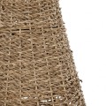 GloboStar® Artificial Garden CALIFORNIA 21239 Διακοσμητικό Πλεκτό Καλάθι - Κασπώ Γλάστρα - Flower Pot Μπεζ Μ20 x Π20 x Υ43cm