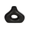 GloboStar® Artificial Garden HORIZON 21252 Διακοσμητικό Κεραμικό Βάζo Μαύρο Π18 x Μ6 x Υ15 cm GloboStar® Artificial Garden HORIZON 21252 Διακοσμητικό Κεραμικό Βάζo Μαύρο Π18 x Μ6 x Υ15 cm