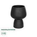 GloboStar® Artificial Garden CAMERON 21272 Διακοσμητικό Κεραμικό Βάζo Μαύρο Π16 x Μ16 x Υ20cm GloboStar® Artificial Garden CAMERON 21272 Διακοσμητικό Κεραμικό Βάζo Μαύρο Π16 x Μ16 x Υ20cm