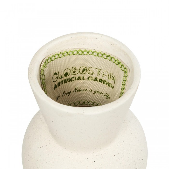 GloboStar® Artificial Garden BANGKOK 21274 Διακοσμητικό Κεραμικό Βάζο Μπεζ Μ12.5 x Π12.5 x Υ23cm GloboStar® Artificial Garden BANGKOK 21274 Διακοσμητικό Κεραμικό Βάζο Μπεζ Μ12.5 x Π12.5 x Υ23cm