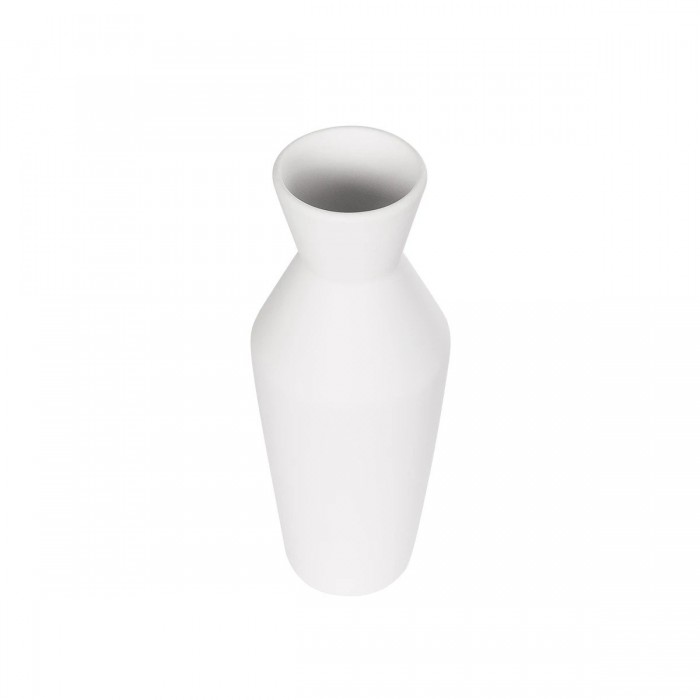 GloboStar® Artificial Garden MALVINA 21285 Διακοσμητικό Κεραμικό Βάζo Λευκό Π10 x Μ10 x Υ24cm GloboStar® Artificial Garden MALVINA 21285 Διακοσμητικό Κεραμικό Βάζo Λευκό Π10 x Μ10 x Υ24cm