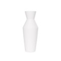 GloboStar® Artificial Garden MALVINA 21285 Διακοσμητικό Κεραμικό Βάζo Λευκό Π10 x Μ10 x Υ24cm GloboStar® Artificial Garden MALVINA 21285 Διακοσμητικό Κεραμικό Βάζo Λευκό Π10 x Μ10 x Υ24cm
