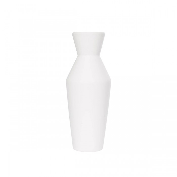 GloboStar® Artificial Garden MALVINA 21285 Διακοσμητικό Κεραμικό Βάζo Λευκό Π10 x Μ10 x Υ24cm GloboStar® Artificial Garden MALVINA 21285 Διακοσμητικό Κεραμικό Βάζo Λευκό Π10 x Μ10 x Υ24cm