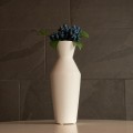 GloboStar® Artificial Garden MALVINA 21285 Διακοσμητικό Κεραμικό Βάζo Λευκό Π10 x Μ10 x Υ24cm GloboStar® Artificial Garden MALVINA 21285 Διακοσμητικό Κεραμικό Βάζo Λευκό Π10 x Μ10 x Υ24cm