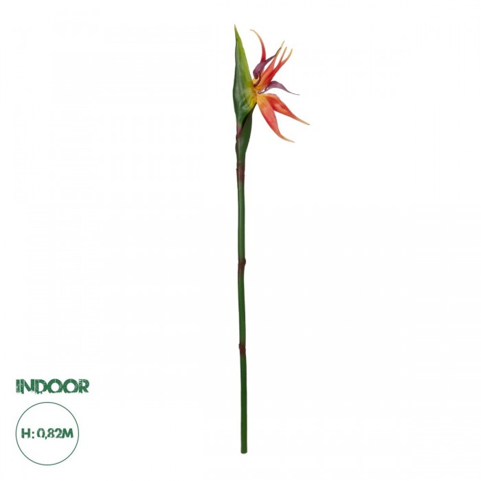 GloboStar® Artificial Garden ORANGE STELIZIA BRANCH 21399 Τεχνητό Διακοσμητικό Κλαδί Πορτοκαλί Στρελίτζια Y82cm GloboStar® Artificial Garden ORANGE STELIZIA BRANCH 21399 Τεχνητό Διακοσμητικό Κλαδί Πορτοκαλί Στρελίτζια Y82cm