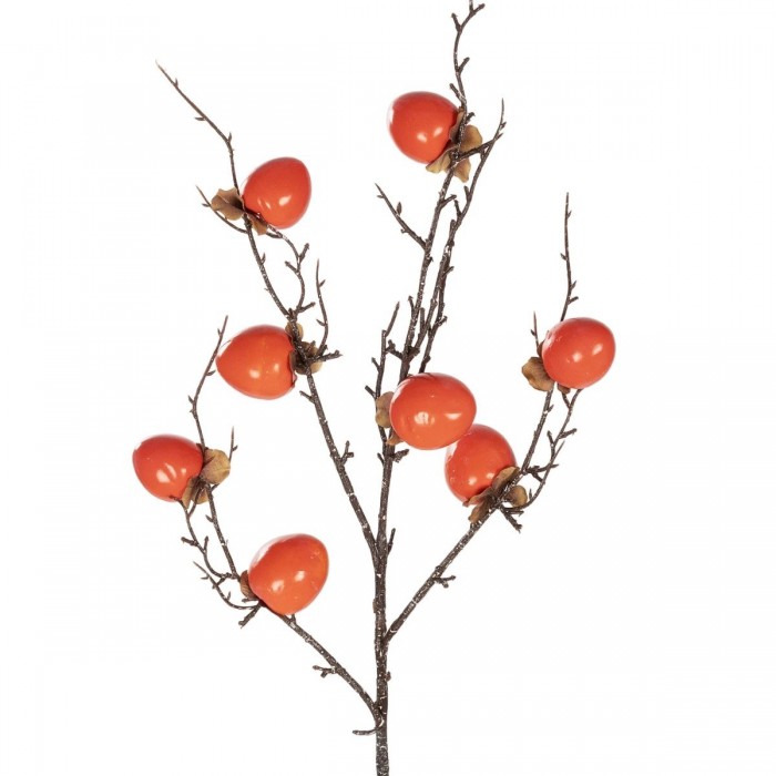 GloboStar® Artificial Garden ORANGE PERSIMMON FRUIT BRANCH 21438 Τεχνητό Διακοσμητικό Πορτοκαλί Κλαδί Λωτός Y83cm GloboStar® Artificial Garden ORANGE PERSIMMON FRUIT BRANCH 21438 Τεχνητό Διακοσμητικό Πορτοκαλί Κλαδί Λωτός Y83cm