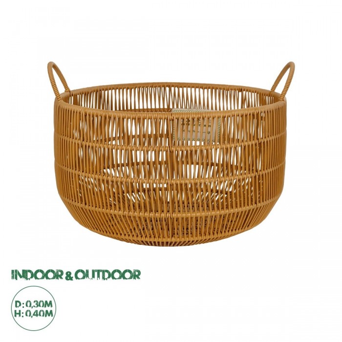 GloboStar® Artificial Garden COCOA 21495 Διακοσμητικό Πλεκτό Καλάθι - Κασπώ Γλάστρα - Flower Pot Μπεζ Φ30cm x Υ40cm GloboStar® Artificial Garden COCOA 21495 Διακοσμητικό Πλεκτό Καλάθι - Κασπώ Γλάστρα - Flower Pot Μπεζ Φ30cm x Υ40cm