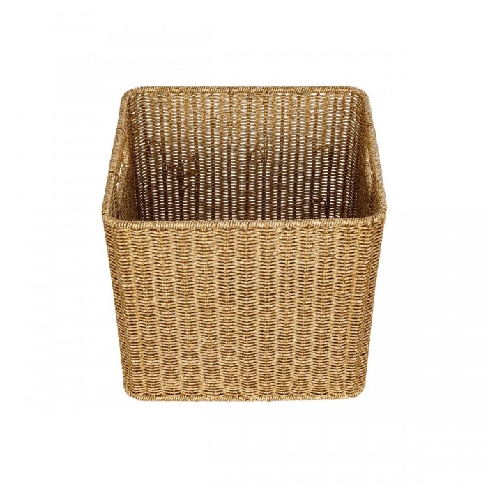 GloboStar® Artificial Garden CAVES 21496 Διακοσμητικό Πλεκτό Καλάθι - Κασπώ Γλάστρα - Flower Pot Μπεζ Μ32 x Π28 x Υ30cm GloboStar® Artificial Garden CAVES 21496 Διακοσμητικό Πλεκτό Καλάθι - Κασπώ Γλάστρα - Flower Pot Μπεζ Μ32 x Π28 x Υ30cm