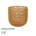 GloboStar® Artificial Garden DAKOTA 21498 Διακοσμητικό Πλεκτό Καλάθι - Κασπώ Γλάστρα - Flower Pot Μπεζ Φ33cm x Υ33cm GloboStar® Artificial Garden DAKOTA 21498 Διακοσμητικό Πλεκτό Καλάθι - Κασπώ Γλάστρα - Flower Pot Μπεζ Φ33cm x Υ33cm