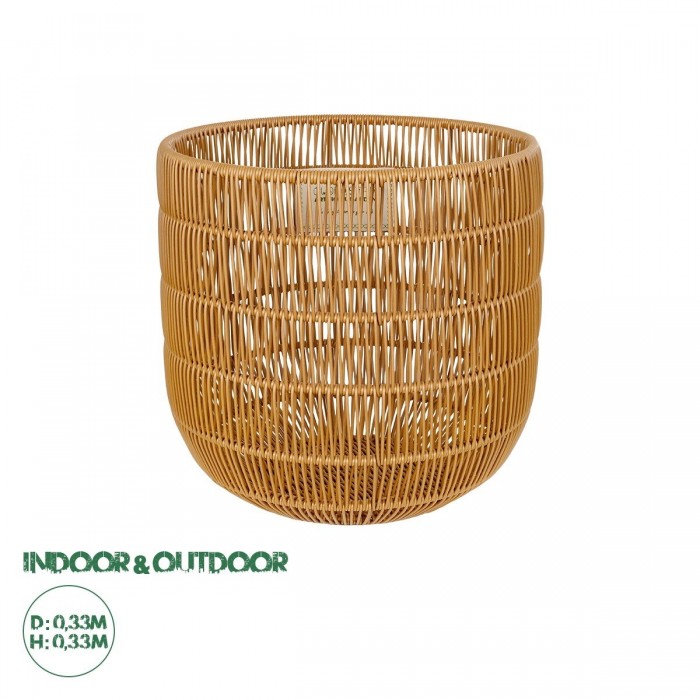 GloboStar® Artificial Garden DAKOTA 21498 Διακοσμητικό Πλεκτό Καλάθι - Κασπώ Γλάστρα - Flower Pot Μπεζ Φ33cm x Υ33cm GloboStar® Artificial Garden DAKOTA 21498 Διακοσμητικό Πλεκτό Καλάθι - Κασπώ Γλάστρα - Flower Pot Μπεζ Φ33cm x Υ33cm