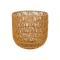 GloboStar® Artificial Garden DAKOTA 21498 Διακοσμητικό Πλεκτό Καλάθι - Κασπώ Γλάστρα - Flower Pot Μπεζ Φ33cm x Υ33cm GloboStar® Artificial Garden DAKOTA 21498 Διακοσμητικό Πλεκτό Καλάθι - Κασπώ Γλάστρα - Flower Pot Μπεζ Φ33cm x Υ33cm