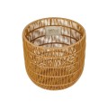 GloboStar® Artificial Garden DAKOTA 21498 Διακοσμητικό Πλεκτό Καλάθι - Κασπώ Γλάστρα - Flower Pot Μπεζ Φ33cm x Υ33cm GloboStar® Artificial Garden DAKOTA 21498 Διακοσμητικό Πλεκτό Καλάθι - Κασπώ Γλάστρα - Flower Pot Μπεζ Φ33cm x Υ33cm