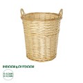 GloboStar® Artificial Garden ARIZONA 21503 Διακοσμητικό Πλεκτό Καλάθι - Κασπώ Γλάστρα - Flower Pot Μπεζ Φ36 x Υ38cm GloboStar® Artificial Garden ARIZONA 21503 Διακοσμητικό Πλεκτό Καλάθι - Κασπώ Γλάστρα - Flower Pot Μπεζ Φ36 x Υ38cm