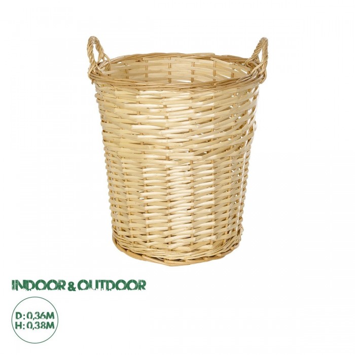 GloboStar® Artificial Garden ARIZONA 21503 Διακοσμητικό Πλεκτό Καλάθι - Κασπώ Γλάστρα - Flower Pot Μπεζ Φ36 x Υ38cm GloboStar® Artificial Garden ARIZONA 21503 Διακοσμητικό Πλεκτό Καλάθι - Κασπώ Γλάστρα - Flower Pot Μπεζ Φ36 x Υ38cm