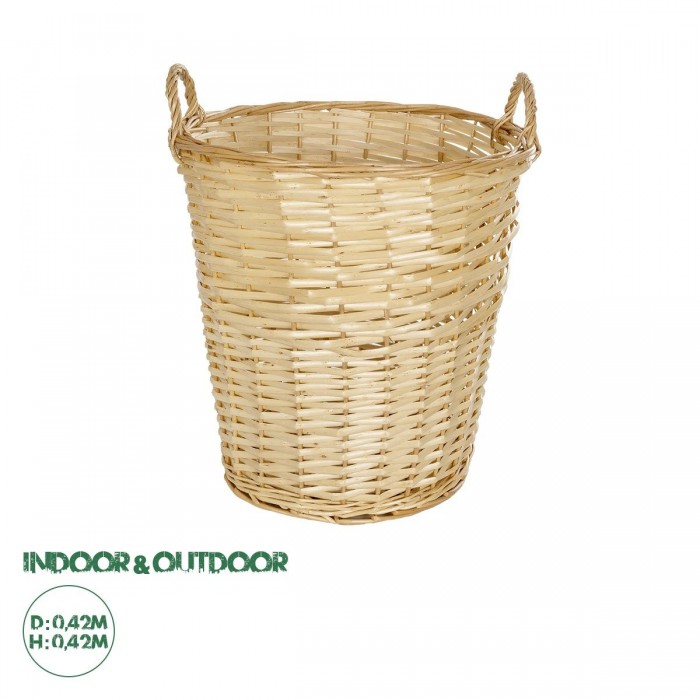 GloboStar® Artificial Garden ARIZONA 21504 Διακοσμητικό Πλεκτό Καλάθι - Κασπώ Γλάστρα - Flower Pot Μπεζ Φ42 x Υ42cm GloboStar® Artificial Garden ARIZONA 21504 Διακοσμητικό Πλεκτό Καλάθι - Κασπώ Γλάστρα - Flower Pot Μπεζ Φ42 x Υ42cm