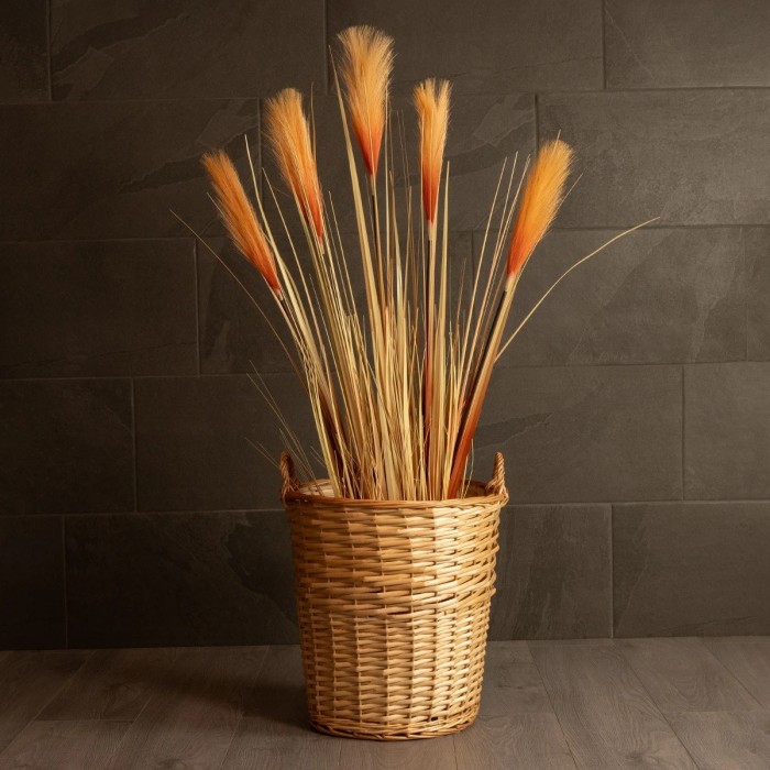 GloboStar® Artificial Garden ARIZONA 21504 Διακοσμητικό Πλεκτό Καλάθι - Κασπώ Γλάστρα - Flower Pot Μπεζ Φ42 x Υ42cm GloboStar® Artificial Garden ARIZONA 21504 Διακοσμητικό Πλεκτό Καλάθι - Κασπώ Γλάστρα - Flower Pot Μπεζ Φ42 x Υ42cm