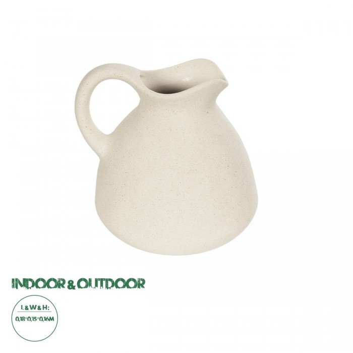 GloboStar® Artificial Garden ARMENOVILLE 21505 Διακοσμητικό Κεραμικό Βάζo Μπέζ Μ18 x Π15 x Υ16 cm GloboStar® Artificial Garden ARMENOVILLE 21505 Διακοσμητικό Κεραμικό Βάζo Μπέζ Μ18 x Π15 x Υ16 cm