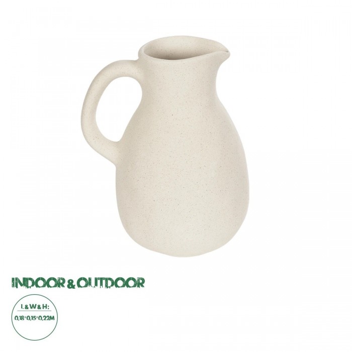 GloboStar® Artificial Garden ARMENOVILLE 21506 Διακοσμητικό Κεραμικό Βάζo Μπέζ Μ18 x Π15 x Υ22 cm GloboStar® Artificial Garden ARMENOVILLE 21506 Διακοσμητικό Κεραμικό Βάζo Μπέζ Μ18 x Π15 x Υ22 cm