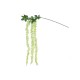 GloboStar® Artificial Garden GREEN WISTERIA FLOWER BRANCH 21520 Τεχνητό Διακοσμητικό κλαδί Βιστέρια Πράσινο Φ45 x Υ120cm