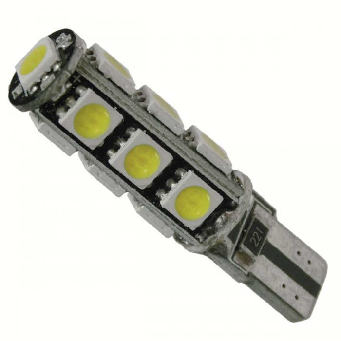 Λαμπτήρας LED T10 Can Bus με 13 SMD 5050 Ψυχρό Λευκό GloboStar 21540 Λαμπτήρας LED T10 Can Bus με 13 SMD 5050 Ψυχρό Λευκό GloboStar 21540