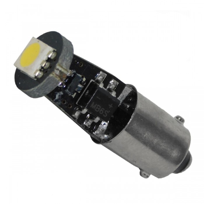 Λαμπτήρας LED Ba9s Can Bus με 1 SMD 5050 Ψυχρό Λευκό GloboStar 22000 Λαμπτήρας LED Ba9s Can Bus με 1 SMD 5050 Ψυχρό Λευκό GloboStar 22000