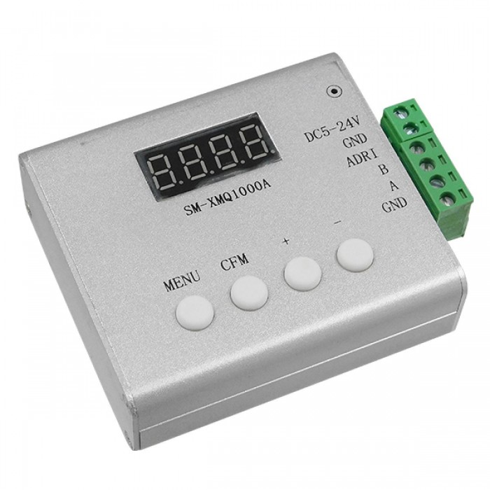 LED RGB GENIUS DMX512 TTL Output Controller SM-XMQ1000A 5-24v για RGB Wall Washer και Digital Neon Strip GloboStar 22629 LED RGB GENIUS DMX512 TTL Output Controller SM-XMQ1000A 5-24v για RGB Wall Washer και Digital Neon Strip GloboStar 22629