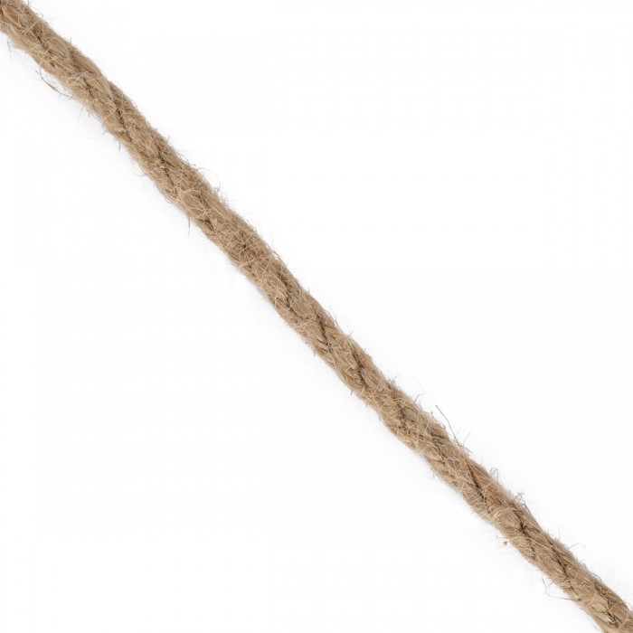 GloboStar® DECOR-ROPE 35050 Εύκαμπτο Διακοσμητικό Σχοινί Τριχιά Πλεκτό 200 Μέτρα Διαμέτρου 5mm Μπεζ D5mm x L200m