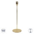 GloboStar® ISABELLA 35102 Κηροπήγιο Μεταλλικό Χρυσό Φ10 x Υ33cm